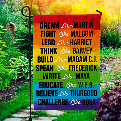 Black Lives Matters Garden Flag - Black History Month House Flag - African American Wall Flag