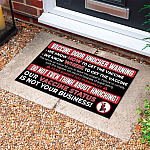 2VT. Vaccine Door Knocker Doormat mockup 10
