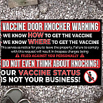 2VT. Vaccine Door Knocker Doormat mockup 13