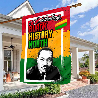 Black History Month Garden Flag -  Black Lives Matter House Flag - African American Wall Flag
