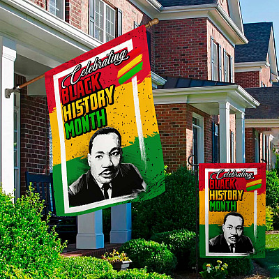 Alternative view of Black History Month Garden Flag -  Black Lives Matter House Flag - African American Wall Flag