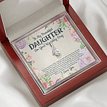 To My Beautiful Daughter On Your Wedding Day You Are A Beautiful Bride Alluring Beauty Necklace