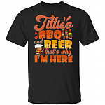 BBQ And Beer tee, Black, Unisex T-Shirt BBQ And Beer tee, Black, Unisex T-Shirt