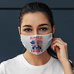 Biden Is An Idiot Funny Political Washable Reusable Custom Printed Cloth Face Mask Cover