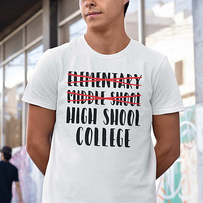 Alternative view of Middle School Graduation High School T-Shirt - Funny Back To School Shirt