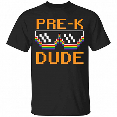 pre k dude shirt, Black, Youth T-Shirt