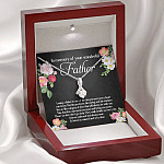 In Memory Of Your Wonderful Father Alluring Beauty Necklace - Memorial Sympathy Gifts For Loss Of Dad