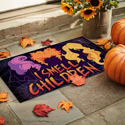 Alternative view of I Smell Children Doormat Funny Halloween Decorations Hocus Pocus Doormat Entrance Decorative Doormat