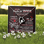 To My Smokin' Hot Wife if I Had One Wish It Would Be to Turn Back Forever Love Pendant Necklace To My Smokin' Hot Wife if I Had One Wish It Would Be to Turn Back Forever Love Pendant Necklace