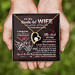 To My Smokin' Hot Wife if I Had One Wish It Would Be to Turn Back Forever Love Pendant Necklace To My Smokin' Hot Wife if I Had One Wish It Would Be to Turn Back Forever Love Pendant Necklace