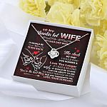 To My Smokin' Hot Wife if I Had One Wish It Would Be to Turn Back Love Knot Pendant Necklace