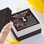 To My Smokin' Hot Wife if I Had One Wish It Would Be to Turn Back Alluring Beauty Necklace