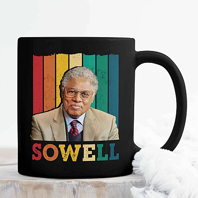 Thomas Sowell Retro Vintage Coffee Mug - Beer Stein - Water Bottle - Color Changing Mug