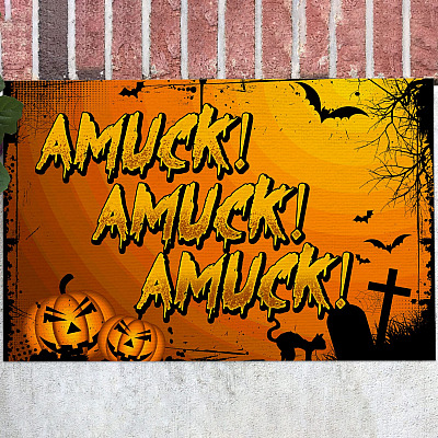 Amuck Amuck Amuck Hocus Funny Halloween Decorations Hocus Pocus Doormat Entrance Decorative Doormat