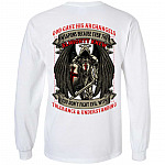 God Gave His Archangels Hoodie, White, Long Sleeve God Gave His Archangels Hoodie, White, Long Sleeve