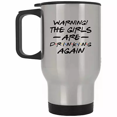 14 oz. Silver Travel Mug