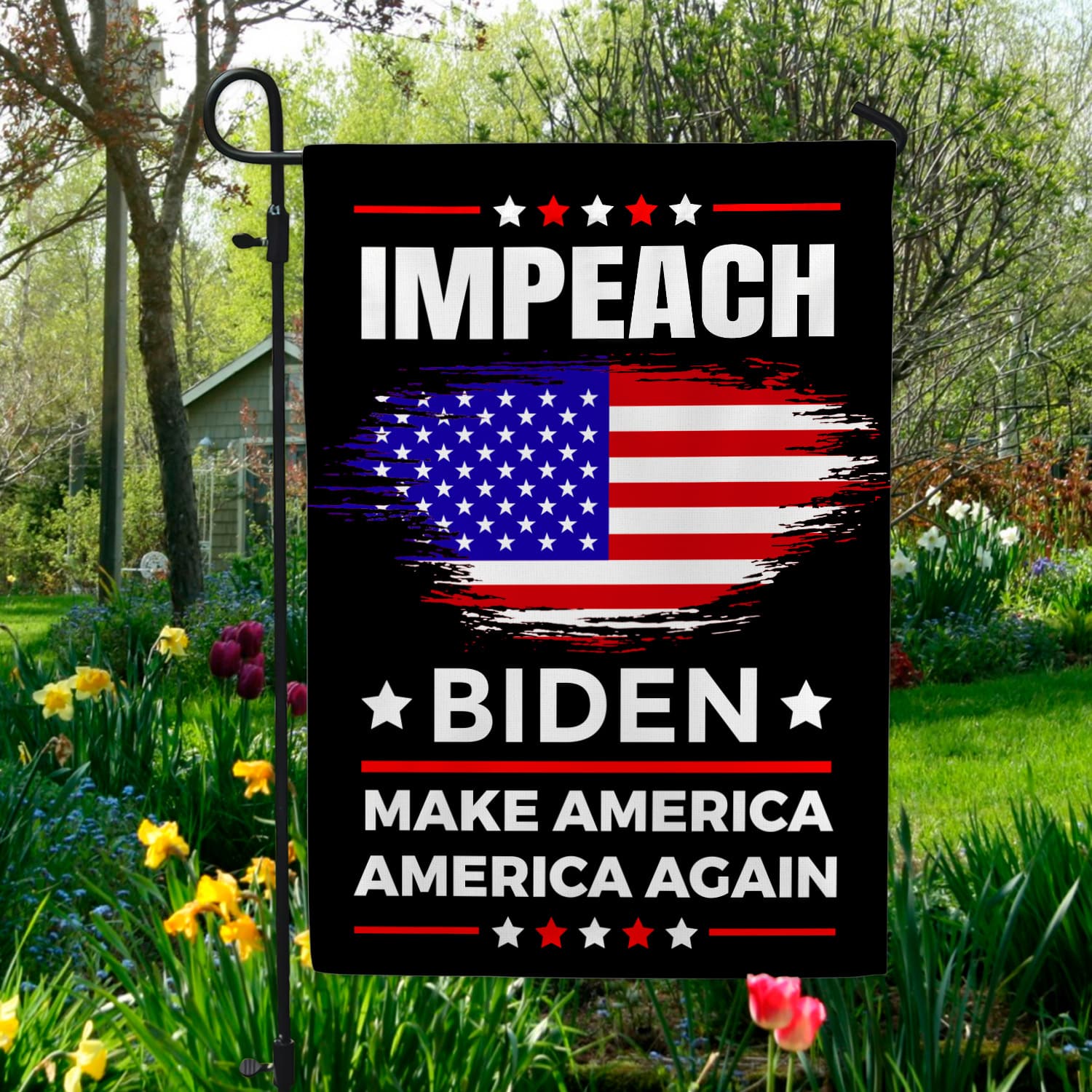 1KNG. Impeach Biden_30x40 Garden Flag Mockup 5