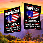 1KNG. Impeach Biden_30x40 House Flag Mockup 2 Side