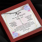 To My Amazing Mom on My Wedding Day Cross Pendant Necklace