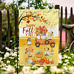 3KNG. Happy Fall Yall 30x40 Garden Flag Mockup 6