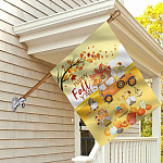3KNG. Happy Fall Yall 30x40 House Flag Mockup 2