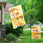 3KNG. Happy Fall Yall 30x40 Garden & House Mockup 1