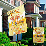 3KNG. Happy Fall Yall 30x40 Garden & House Mockup 2