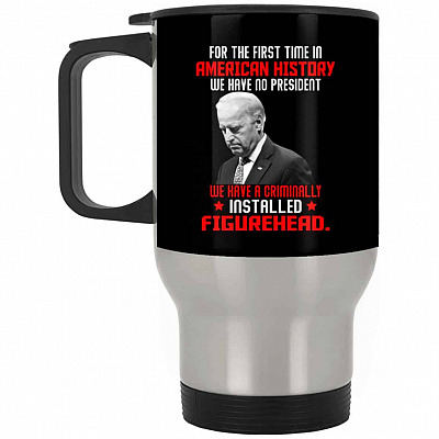 14 oz. Silver Travel Mug