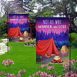3KNG. Wander Lost 30x40 Garden Flag Mockup 2 Side-1