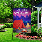 3KNG. Wander Lost 30x40 Garden Flag Mockup 2