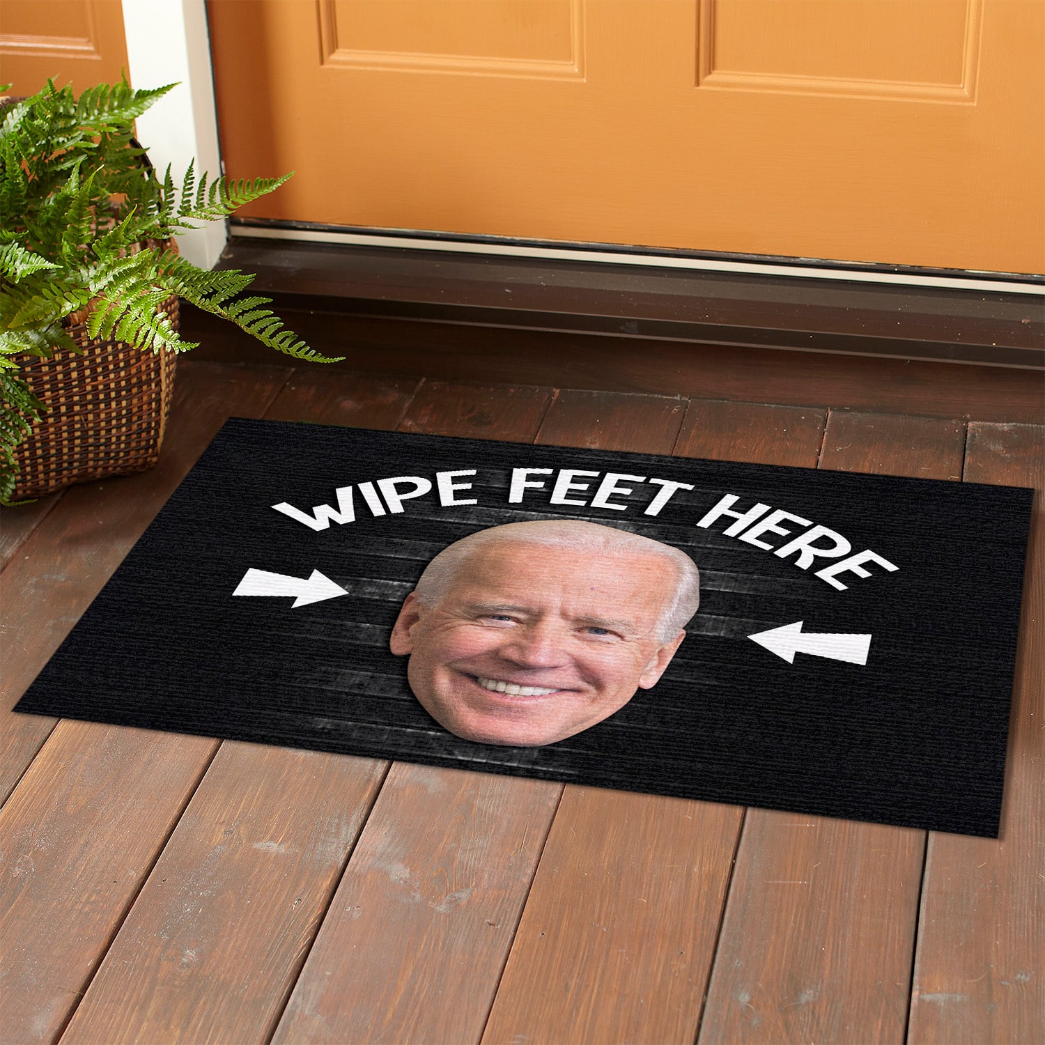 1UT UU TIEN. Wipe Feet Here Doormat mockup 1