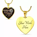 Personalized Photo You Were My Favorite Hello and My Hardest Goodbye Pet Memorial Heart Pendant Necklace