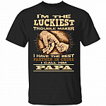 papa shirt, Black, Youth T-Shirt