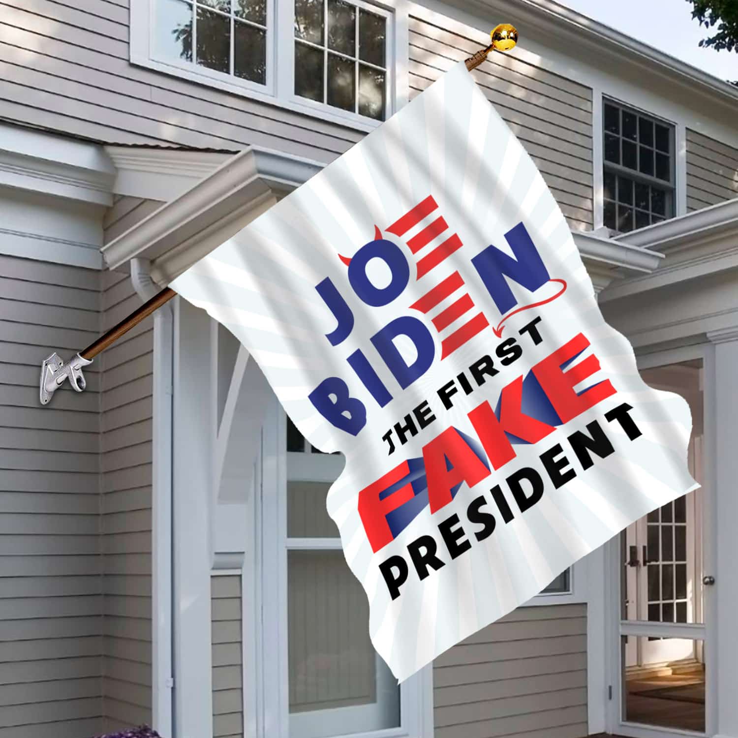 1MH. Joe Fake 30x40 House Flag Mockup 6