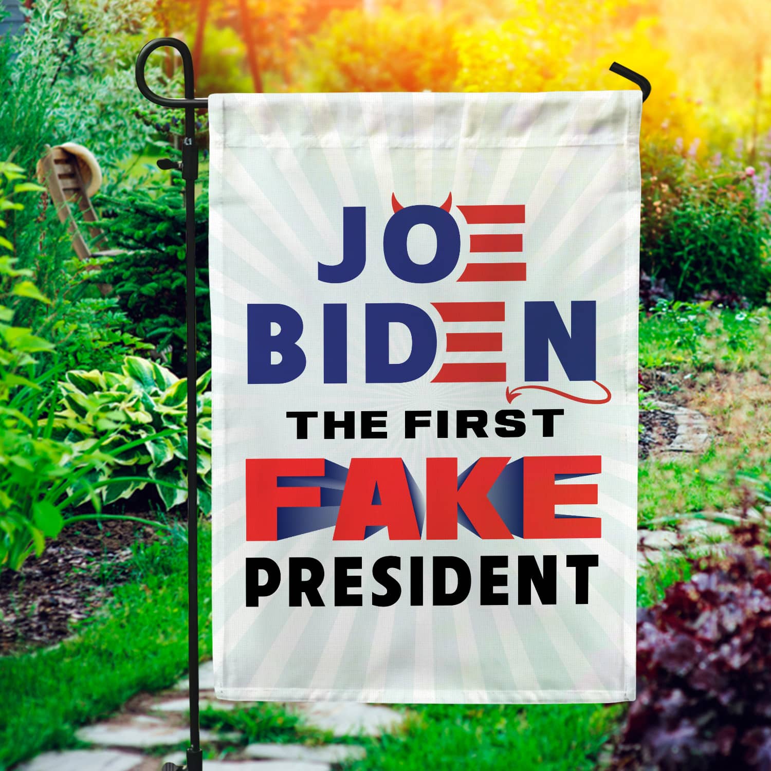 1MH. Joe Fake 30x40 Garden Flag Mockup 1