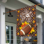 5TM. Football Fall-30x40 House Flag Mockup 1