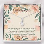 To My Granddaughter From Grandma Believe In Yourself As Much As I Believe In You Alluring Beauty Necklace - Alluring Beauty Necklace