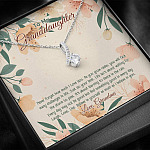 To My Granddaughter From Grandma Believe In Yourself As Much As I Believe In You Alluring Beauty Necklace