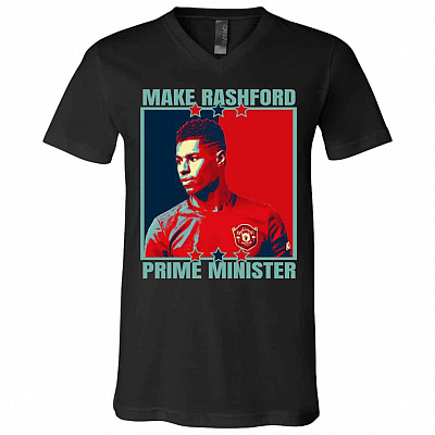 Make Rashford Prime Tshirt, Black, V-Neck T-Shirt