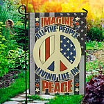 10HV. Peace Flag_1 30x40 Garden Flag Mockup 1