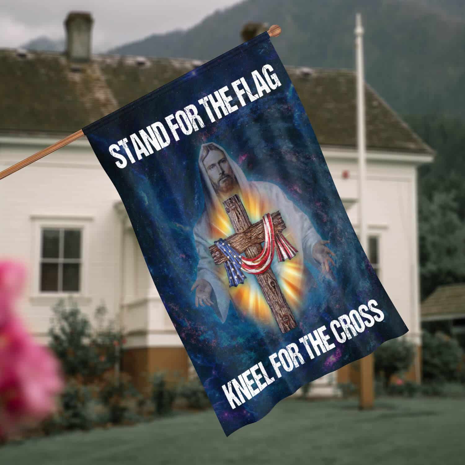 30x40 House Flag Mockup 4