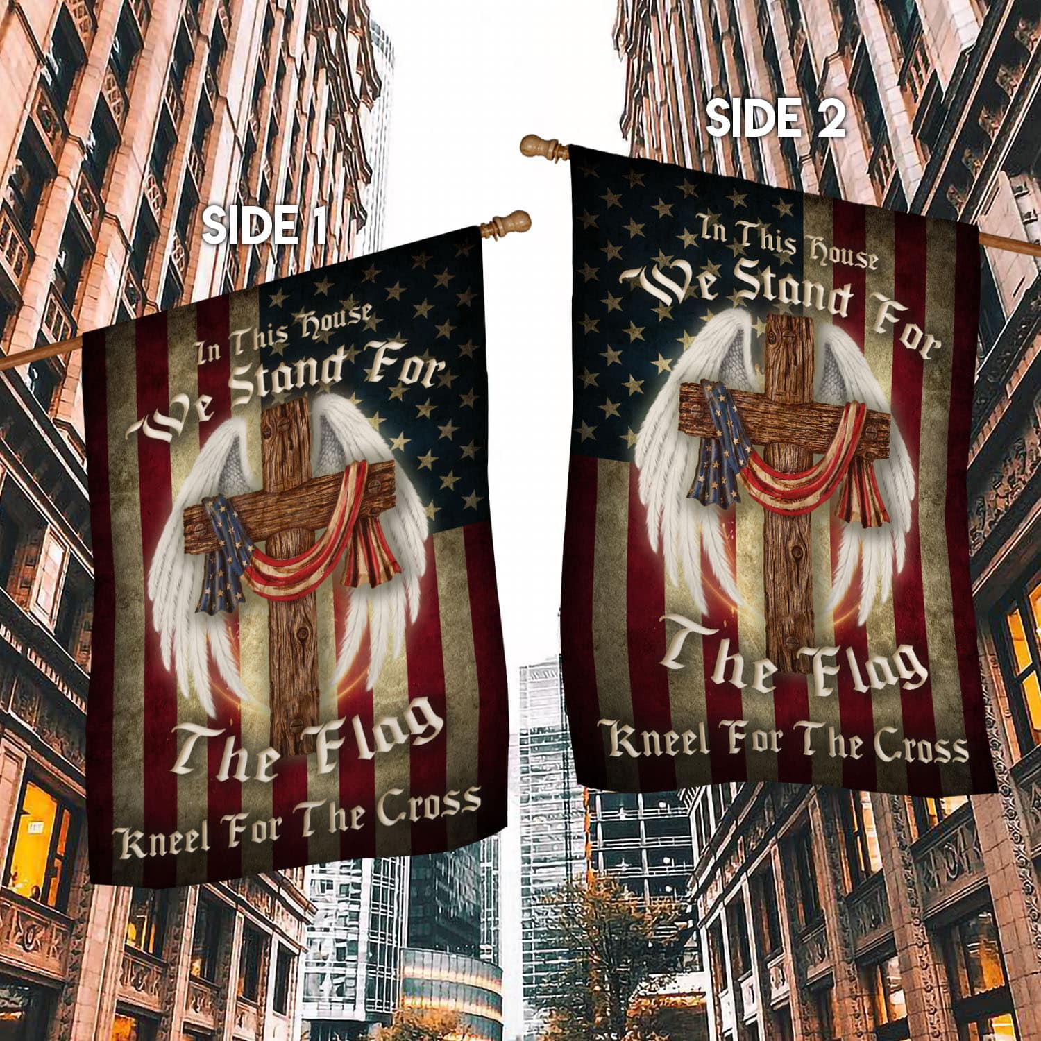 30x40 SIDE 1 House Flag Mockup 2 Side-1