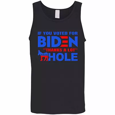 If You Voted for Biden, Black, Unisex Tank Top