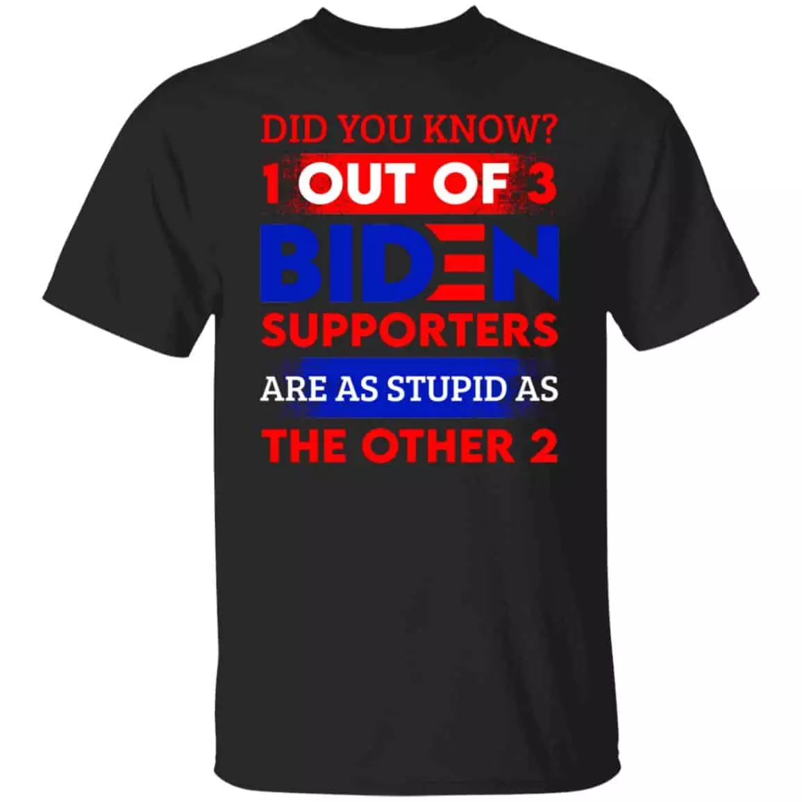 Did You Know 1 Out Of 3 Biden T-Shirt, Black, Unisex T-Shirt Did You Know 1 Out Of 3 Biden T-Shirt, Black, Unisex T-Shirt