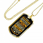 To My Grandson Someday when The Pages of My Life End Grandson Gifts Dog Tag Pendant Necklace