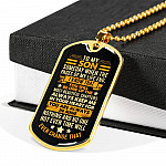 To My Son Someday when The Pages of My Life End Son Gifts Dog Tag Pendant Necklace