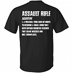 assault rifle shirt, Black, Unisex T-Shirt