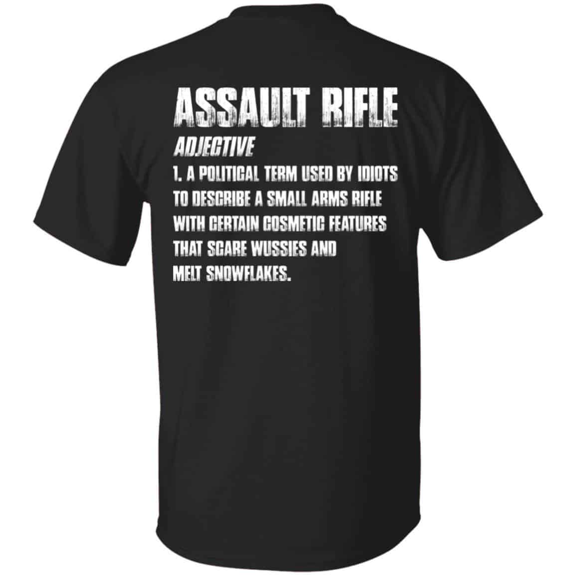 assault rifle shirt, Black, Unisex T-Shirt