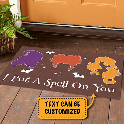 Alternative view of Personalized Saying Halloween Decorations Hocus Pocus Doormat - It's Just a Punch of Hocus Pocus Custom Doormat