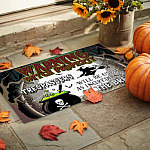 6MH. Witch Property Doormat mockup 9